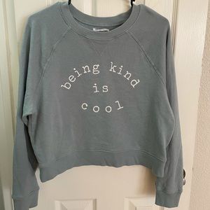 Target Blue Sweater Large “Being Kind is Cool”